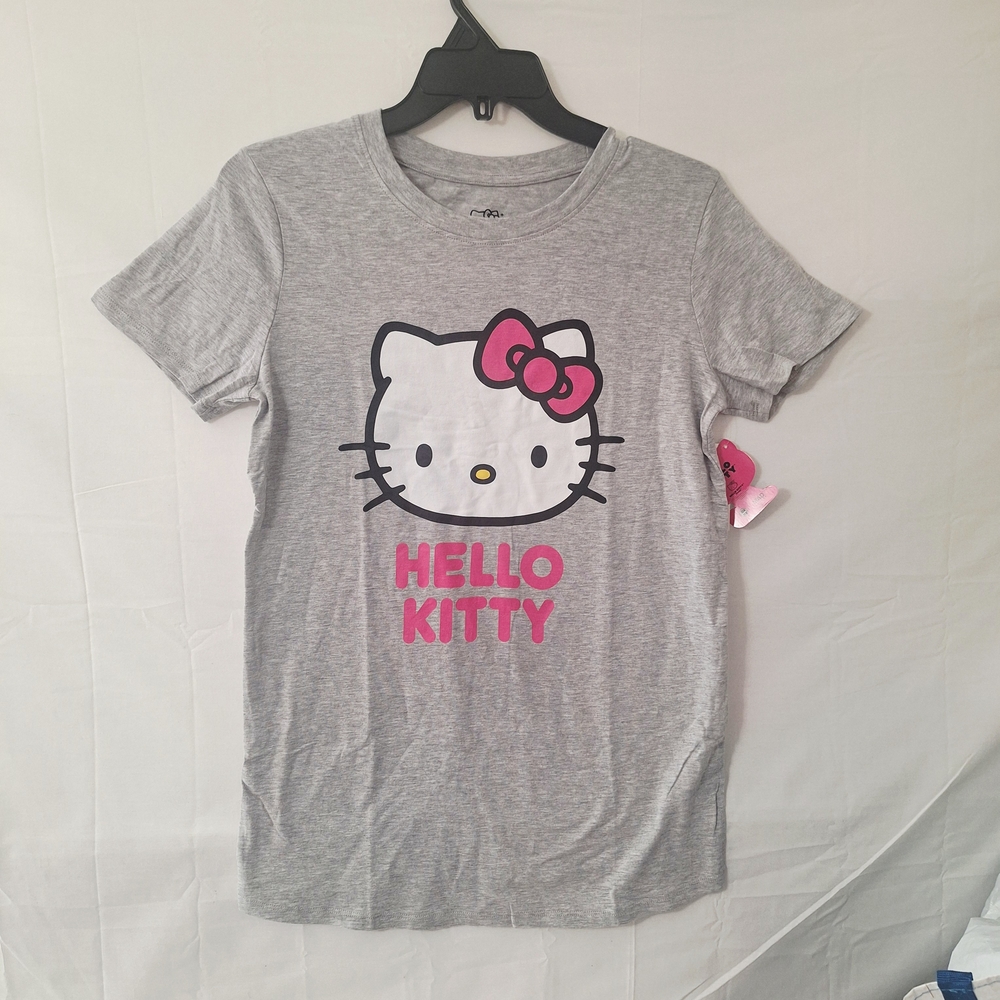 Hello Kitty Gray and Pink Short Sleeve Tee